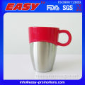 New Design Ceramic Coffee Mugs and Stainless Steel Cover Custom Logo With 350ML